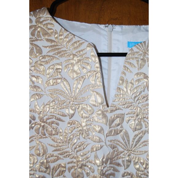 J. McLaughlin GOLD FOIL DRESS WOMEN'S SIZE 2 - Picture 4 of 5